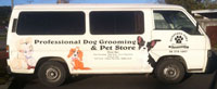 Pampered Paws pick up and delivery van Pampered Paws pick up and delivery van